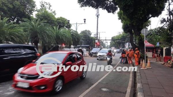 Massa Demo Bubar, Jalan Imam Bonjol Jakpus di Depan KPU Kembali Dibuka