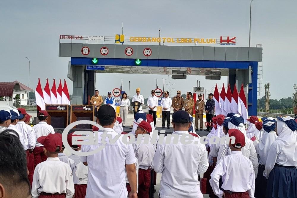 Presiden Jokowi Resmikan Tol Indrapura-Lima Puluh dan Tebing Tinggi-Indrapura