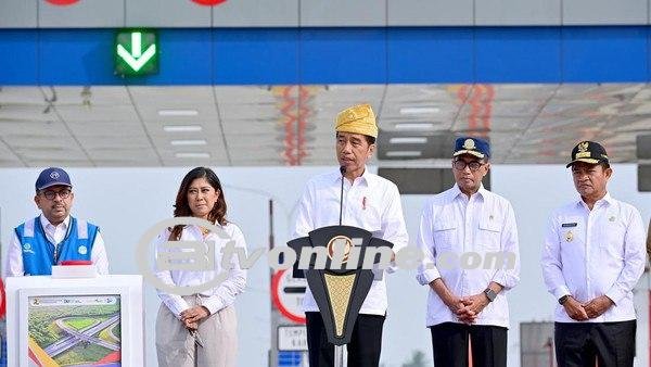 Presiden Jokowi Resmikan Tol Indrapura-Lima Puluh dan Tebing Tinggi-Indrapura