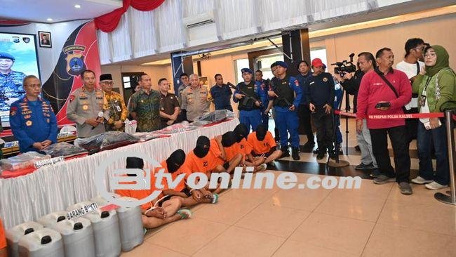 13 Pembajak Kapal di Kalsel Ditangkap, Ternyata Hanya Bermodal Pistol Mainan