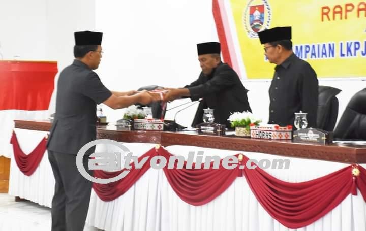 Bupati Humbahas Sampaikan Nota Pangantar LKPj 2023