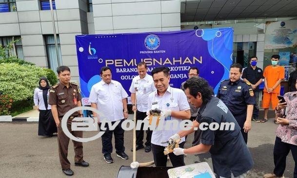 BNN Provinsi Banten Ungkap Pengiriman Ganja Melalui Alamat Fiktif dari Medan ke Tangerang