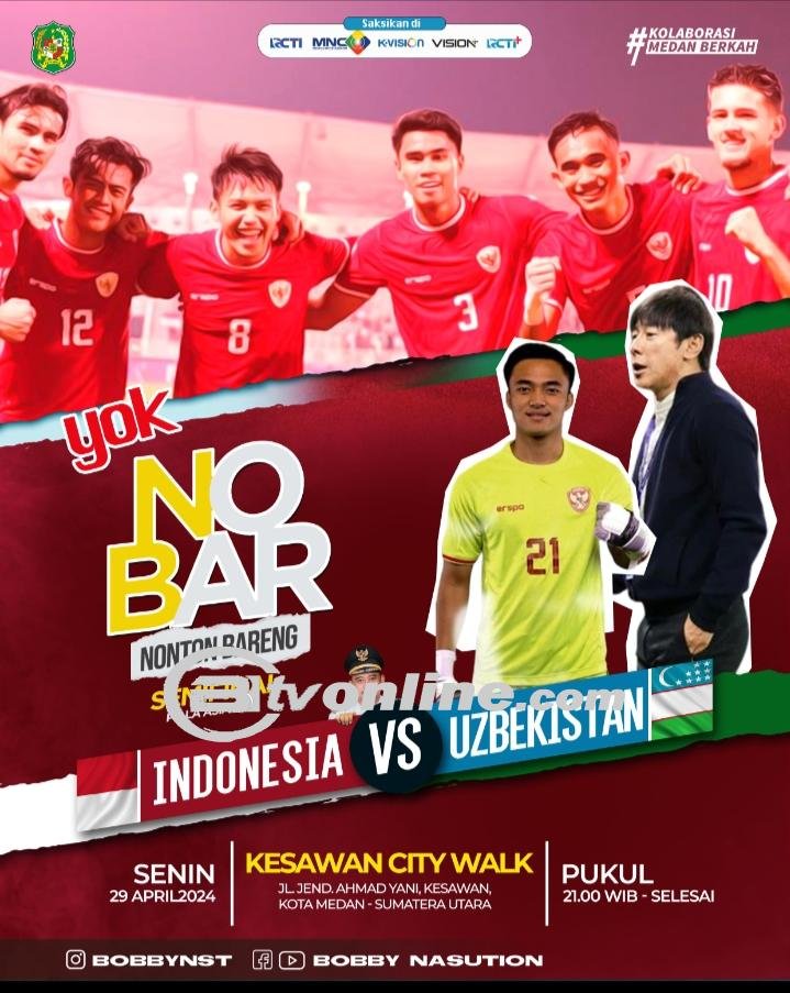 Antusiasme Melejit! Bobby Nasution Ajak Warga Medan Merapat Nobar Timnas di Kesawan