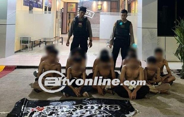 Polisi Tangkap 10 Remaja Hendak SOTR di Pulogebang Jaktim