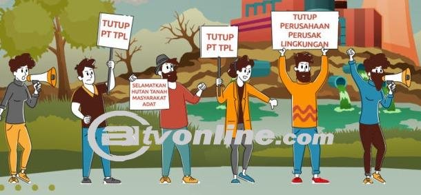 Aliansi Gerakan Rakyat Tutup TPL,Tuntutan Terhadap PT Toba Pulp Lestari di Depan DPRD Sumut