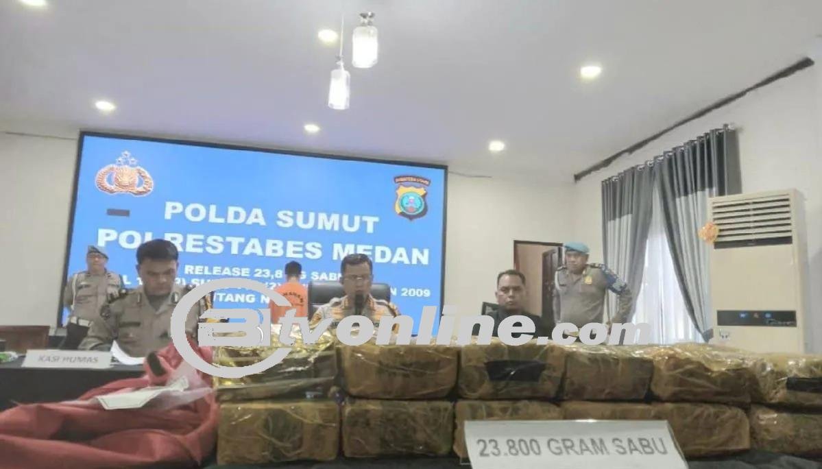 Terkuak! Ini 5 Fakta Bandar Sabu 23,8 Kg Ditangkap di Medan, Gagal Untung Rp 300 Juta