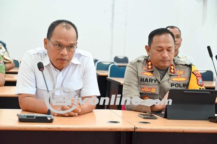 Bupati Bersama Kapolres Humbahas Ikuti Acara Penandatanganan Nota Kesepahaman Antara Kementan dan Kepolisian RI Melalui Vidcon