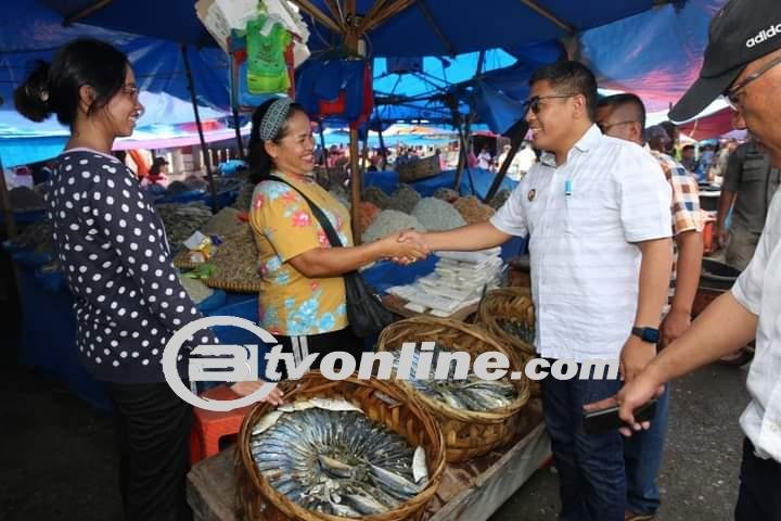 “Tekan Inflasi” Pj Bupati Tapanuli Utara Melakukan Sidak Pasar