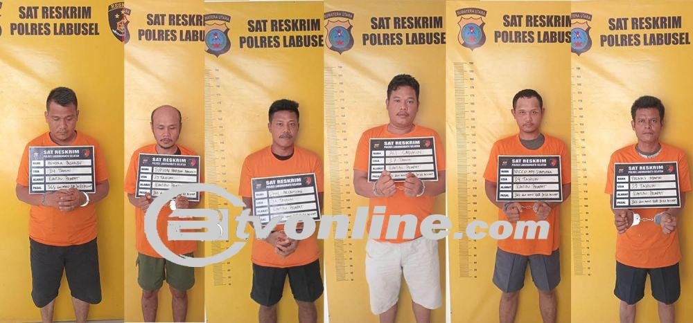 Polres Labusel Berhasil Mengamankan 6 Debt Collector Yang Merencanakan Pencurian Mobil