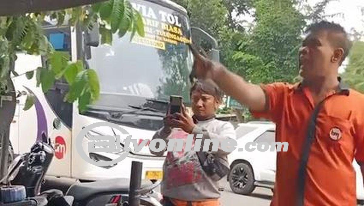 Sopir Bus Bagong di Kediri Terkena Sanksi Usai Melawan Arus dan Adu Mulut dengan Warga