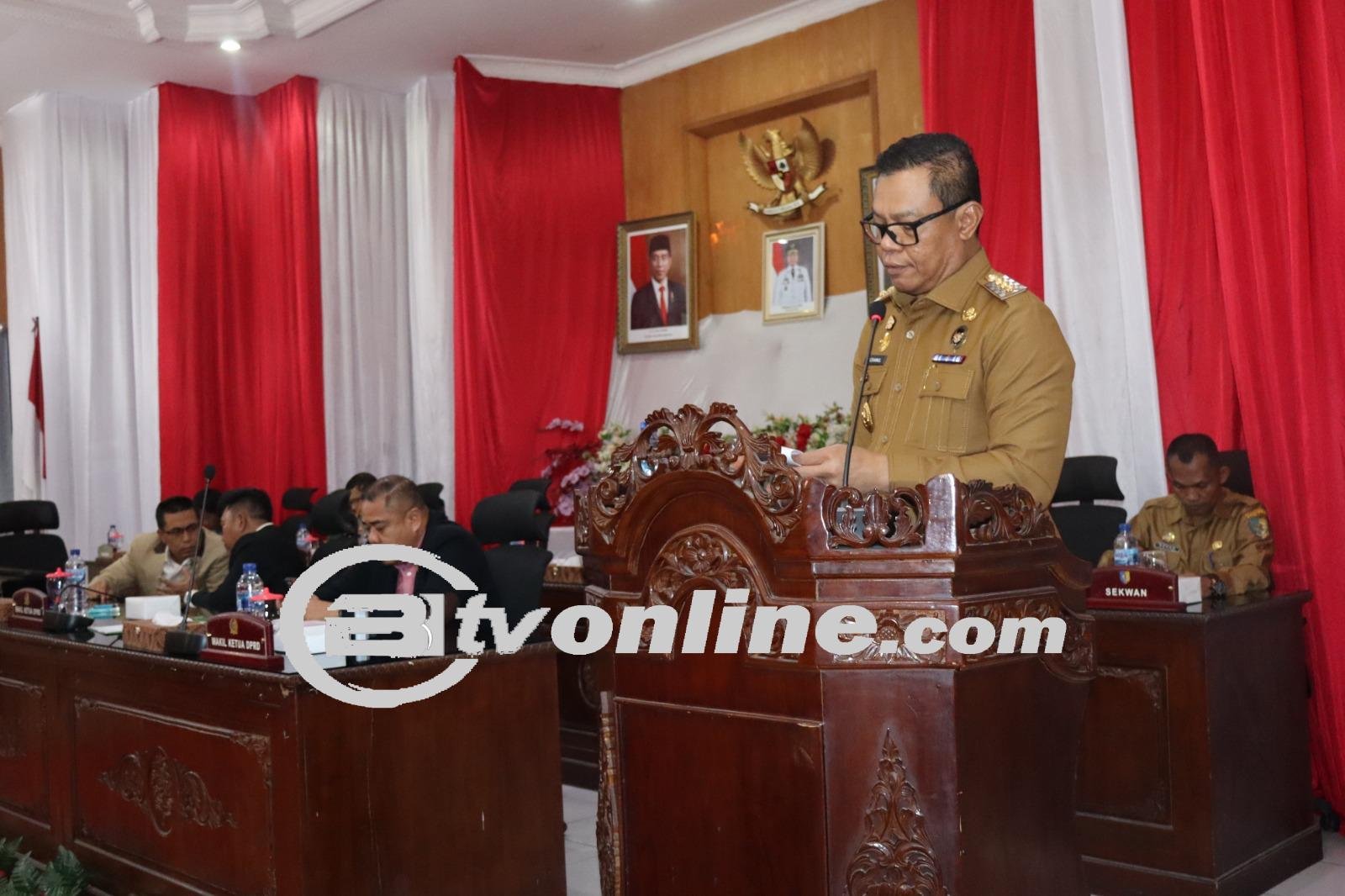 Rapat Paripurna DPRD Kabupaten Batu Bara Bahas Dua Rancangan Perda dan Tanggapan Bupati Terhadap Ranperda Inisiatif.