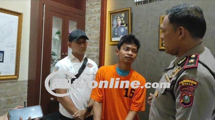 Polsek Medan Helvetia Mengamankan Pembunuh Abang Tirinya