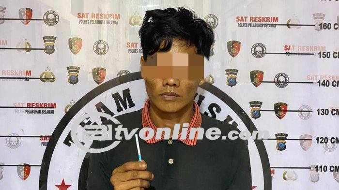 Respon Cepat Polres Pelabuhan Belawan : Tangkap Tersangka Percobaan Pencurian Pipa Besi
