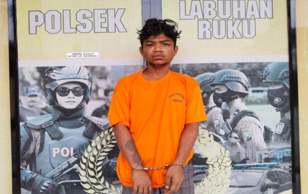Polisi Amankan Pelaku Pencurian Di mesjid Nurul Hikmah Jalan Solo Batu Bara dari Amukan Massa