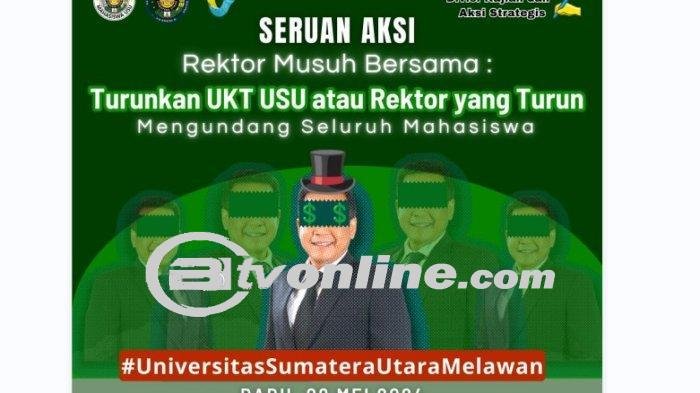 BEM USU Bersiap Geruduk Biro Rektor Siang Ini , Akibat Kenaikan UKT