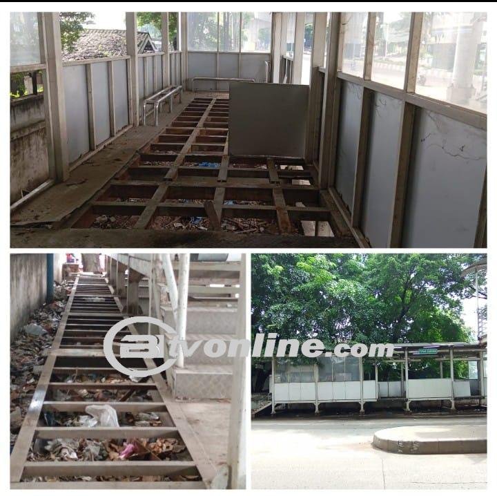 Kondisi Memilukan Halte Busway Transjakarta Tipar Cakung