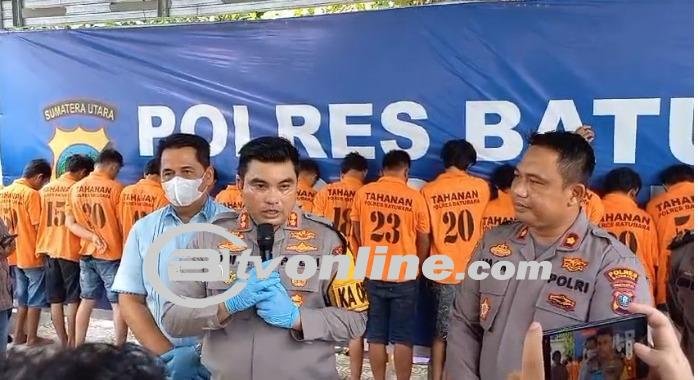 Polres Batu Bara Ringkus 135 Pengedar dan Pengguna Narkoba, 1 DPO Meninggal Di RSU
