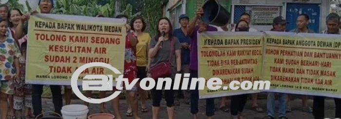 Warga Medan Barat Protes Matinya Air Selama Dua Minggu, Desak Tindakan dari Pemerintah