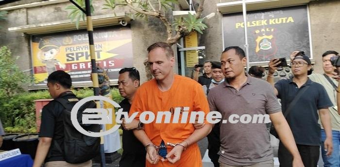 WN Jerman Pelaku Penganiayaan Terhadap Pemotor Wanita di Jalanan Kuta Ditahan