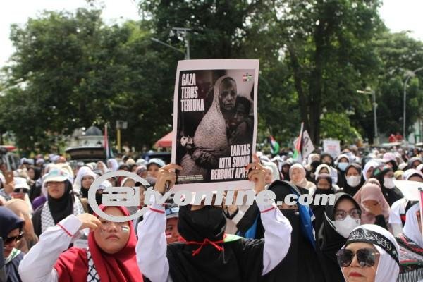 Aksi Damai Bela Palestina di Medan: Ratusan Warga Bersatu Menentang Genosida Israel