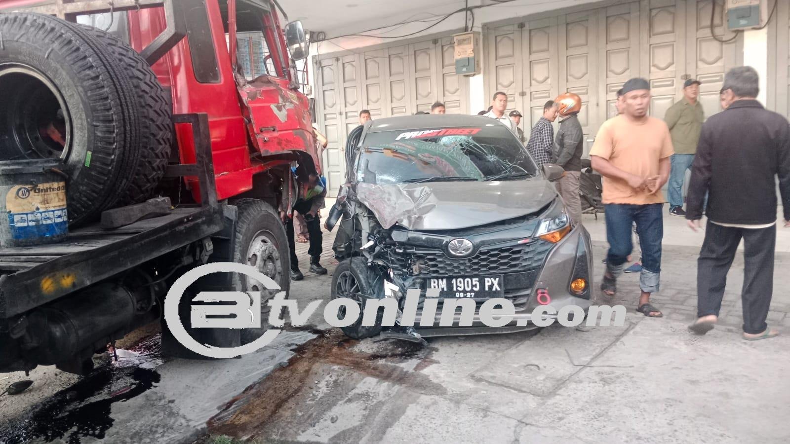 Kecelakaan Lalu Lintas di Jalinsum Medan-Kisaran, Sopir Truck Melarikan Diri!