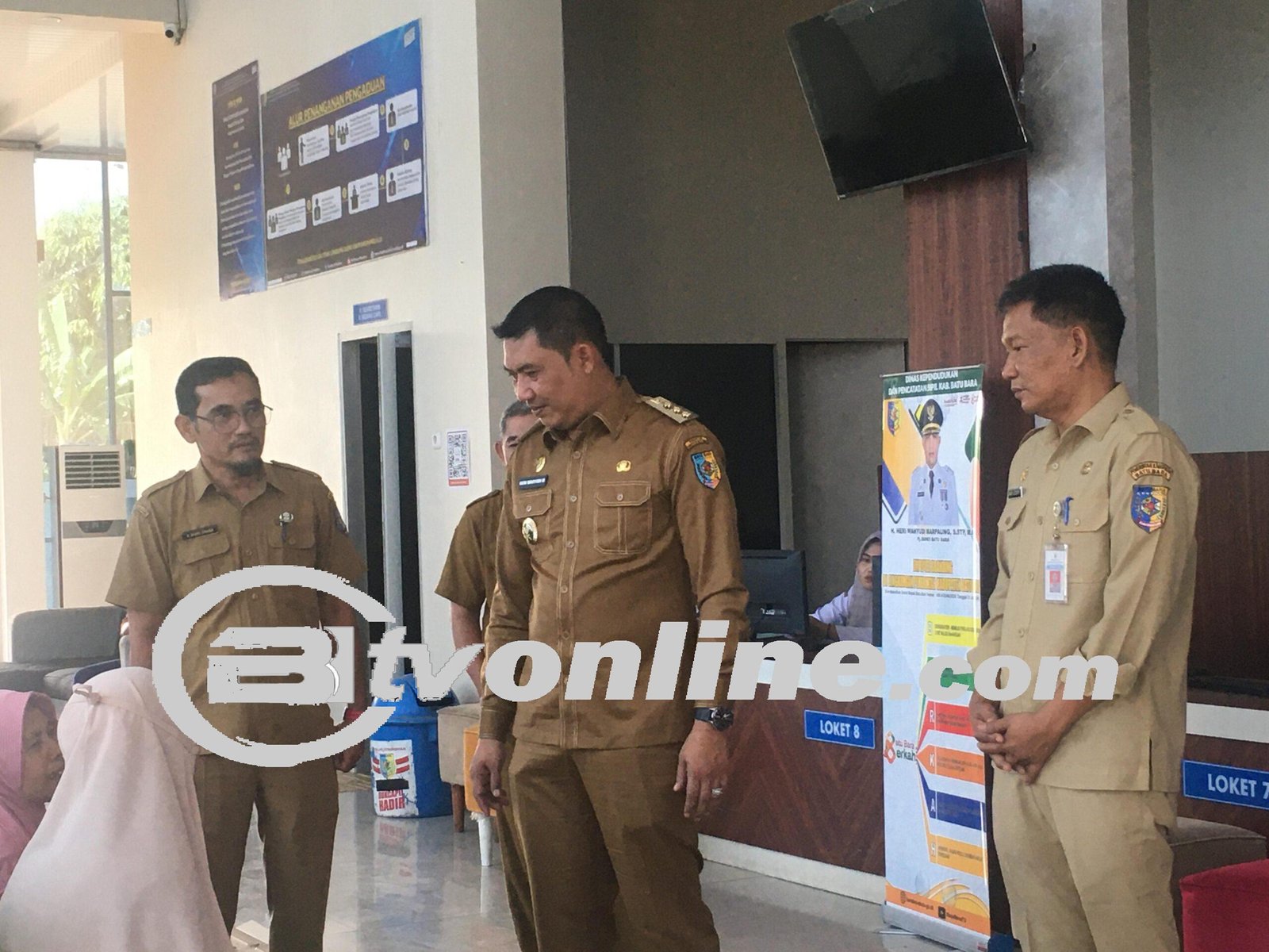 Pj Bupati Batu Bara Tinjau Pelayanan Administrasi Kependudukan di Disdukcapil