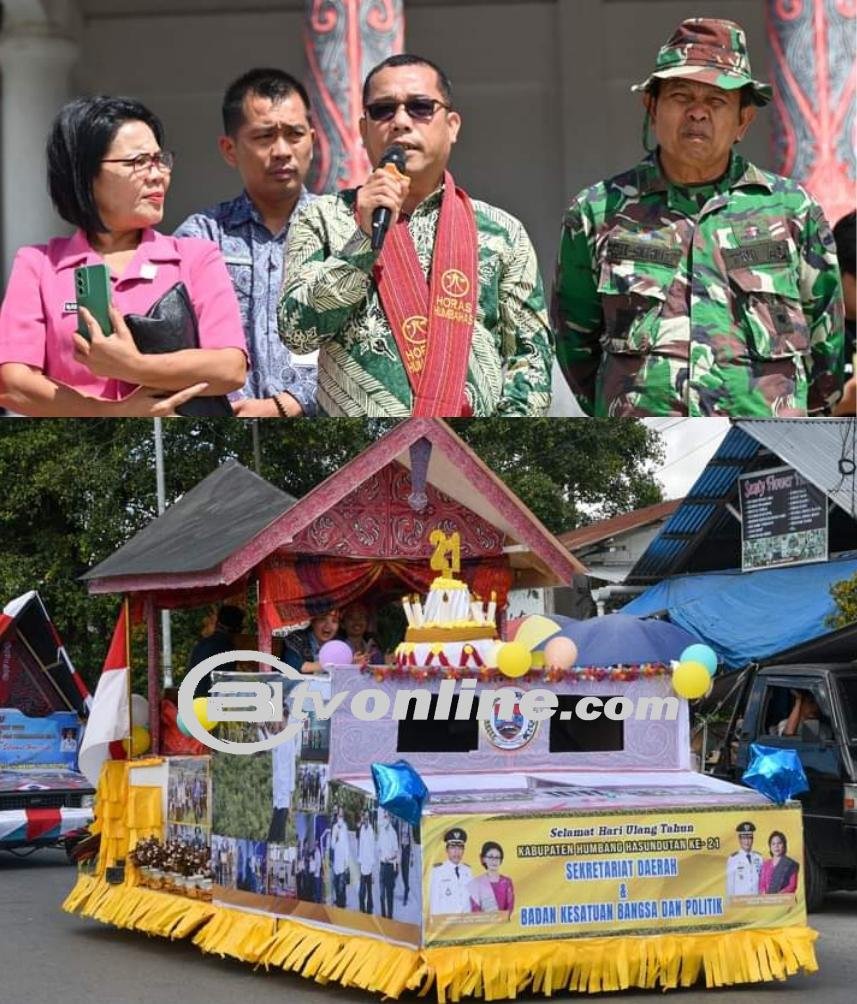 Karnaval Mobil Hias Menyambut HUT Ke-21 Kabupaten Humbang Hasundutan