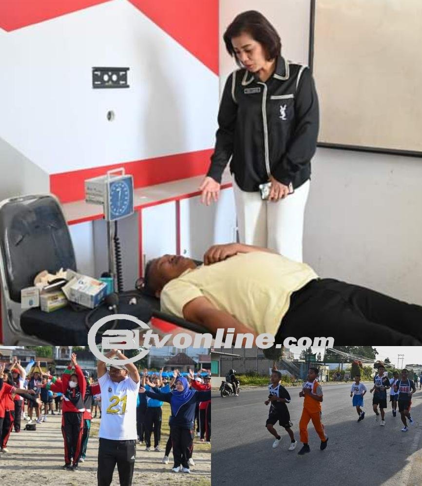 Sambut HUT Kabupaten Ke-21 Pemkab Humbahas Laksanakan Fun Run 5K, Senam Massal dan Pemeriksaan Kesehatan