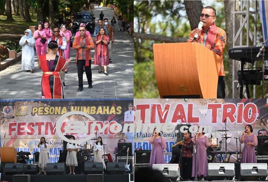 Pesona Humbahas Festival Vocal Trio Se-Kawasan Danau Toba Sukses Digelar Di Sipinsur