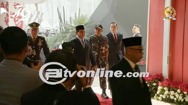 Saat Prabowo Disapa ‘Yang Teristimewa’ di Sidang Tahunan MPR