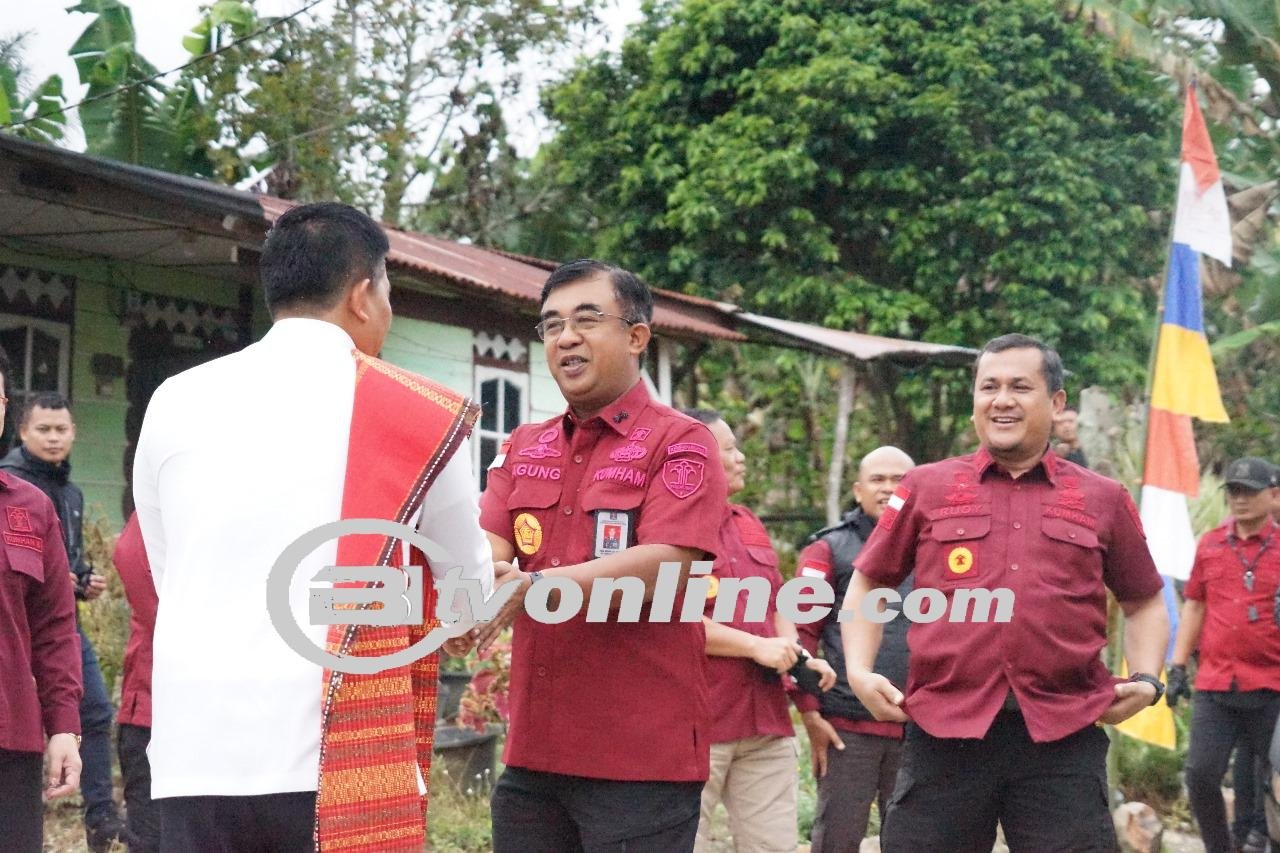 Semarakkan Hari Pengayoman, Lapas Labuhan Ruku Ikuti Touring dan Bakti Sosial Bersama Kanwil Kemenkumham Sumut