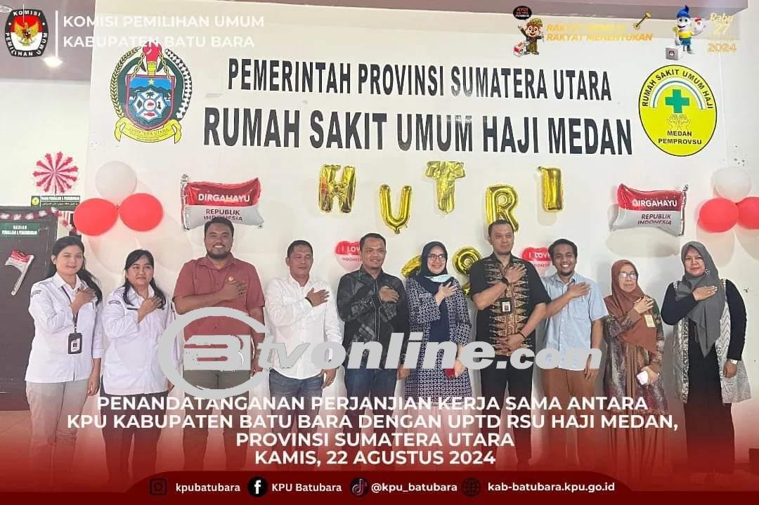 KPU Kabupaten Batu Bara Teken Perjanjian Kerja Sama dengan UPT RSU Haji Medan