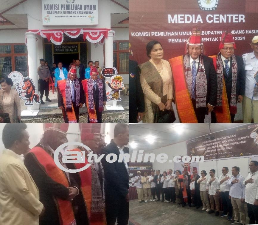 Paslon Bupati/Wakil Dr.Hendri Tumbur Simamora SE – Ir.Yanto Sihotang  Resmi Mendaftar Ke KPU Humbahas