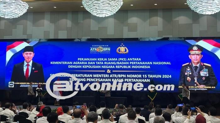 Kementerian ATR/BPN dan Polri Teken PKS Untuk Berantas Mafia Tanah