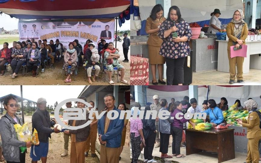 Bupati Humbahas Buka Gerakan Pangan Murah, Dilaksanakan 9 s/d 10 September 2024