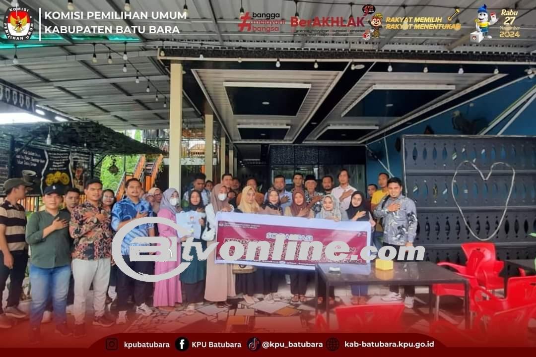 KPU Kabupaten Batu Bara Gelar Sosialisasi Pemilih di Kecamatan Datuk Lima Puluh dan Lima Puluh Pesisir