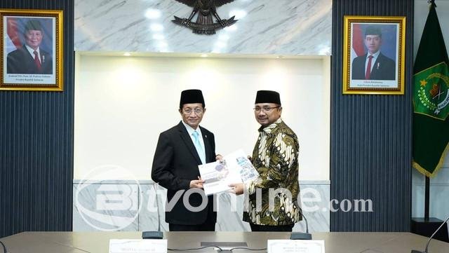 Gus Yaqut Resmi Serahkan Jabatan Menteri Agama kepada Nasaruddin Umar dalam Acara Sertijab