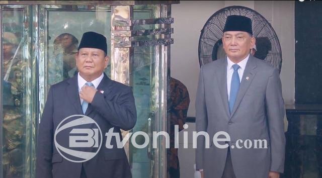 Kementerian Pertahanan Gelar Sertijab Menteri Pertahanan Baru Sjafrie Sjamsoeddin,Presiden Prabowo Turut Hadir