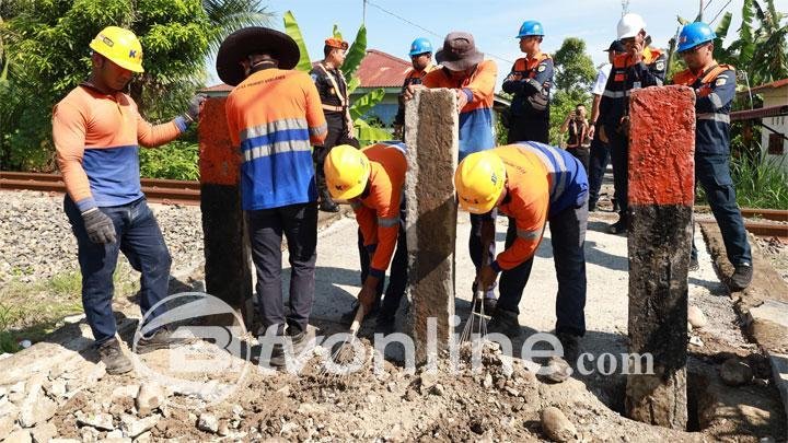 PT KAI Divre 1 Sumut Tutup Tujuh Titik Perlintasan Sebidang Liar untuk Tingkatkan Keselamatan