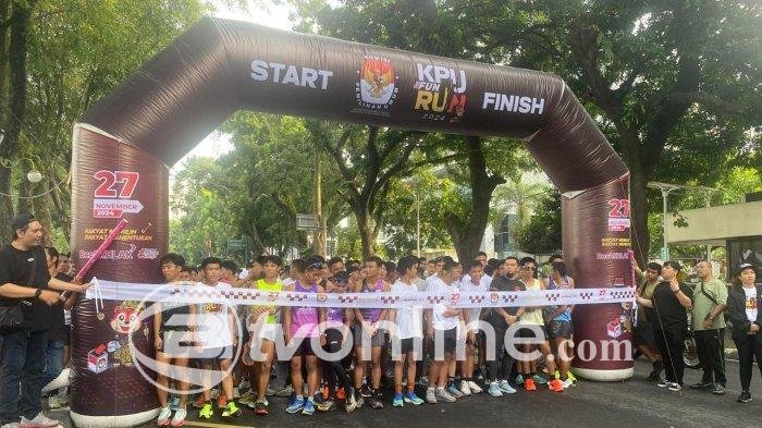 KPU Sumut Gelar KPU RUN Serentak di Tiga Kota, Gandeng Anak Muda Sosialisasi Pemilu