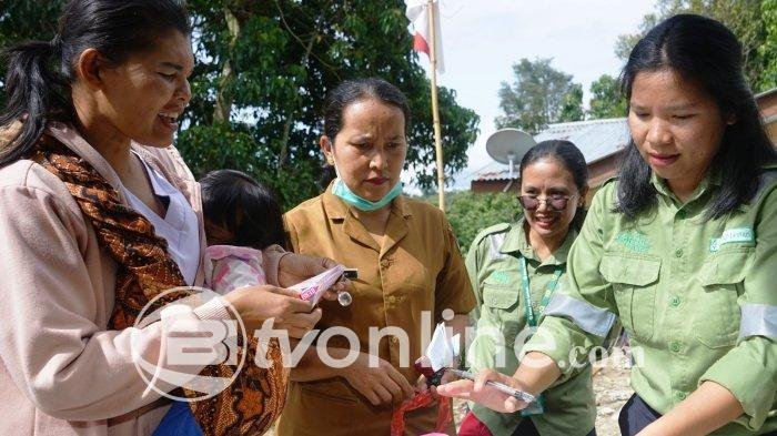 TPL Berikan 204 Paket Vitamin untuk Ibu Hamil di Parmaksian, Dukung Cegah Stunting