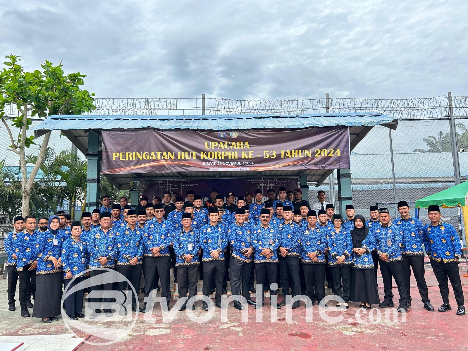 HUT Korpri Ke – 53, Lapas Labuhan Ruku Kanwil Kemenkumham Sumut Laksanakan Upacara