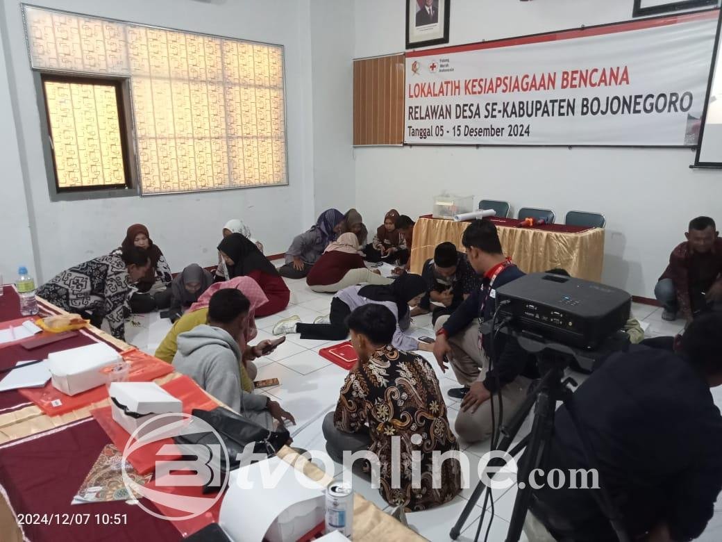 PMI Bojonegoro Bentuk Relawan Siaga Bencana di Setiap Desa untuk Tingkatkan Kesiapsiagaan