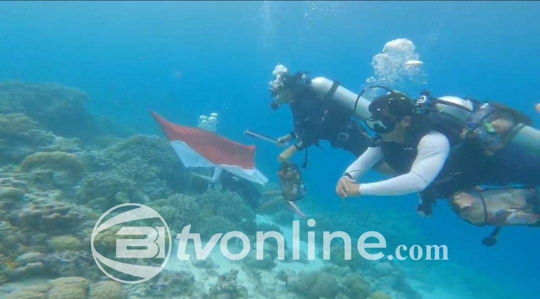 Penyelam Komunitas Konservasi Bersihkan Sampah Plastik di Laut Wakatobi untuk Lindungi Terumbu Karang