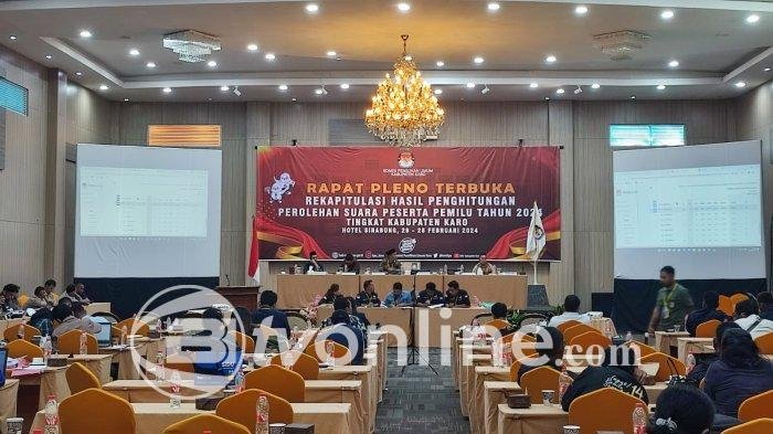 Rekapitulasi Pilkada Karo 2024 Dimulai di Tingkat Kabupaten, Target Selesai Hari Ini