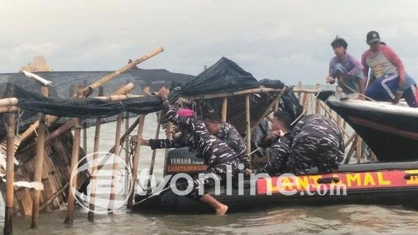 TNI AL Sebut Pagar Laut di Perairan Tangerang Tidak Dicor, Pencabutan Lebih Mudah Saat Air Surut