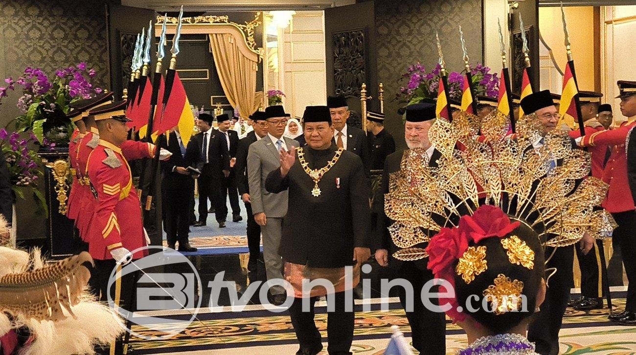Presiden Prabowo Subianto Terima Penganugerahan Darjah Kerabat Johor Yang Amat Dihormati Pangkat Pertama (DKI)