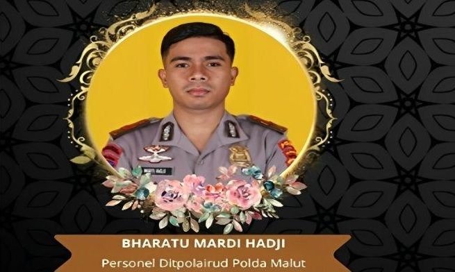 Polri Berikan Kenaikan Pangkat Anumerta Kepada Bharatu Mardi Hadji yang Gugur dalam Misi Pencarian Nelayan