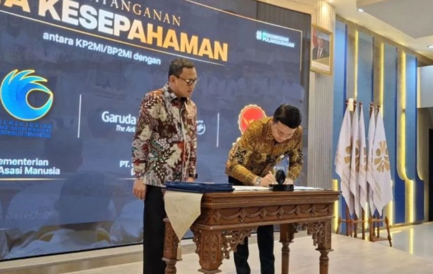 KP2MI dan Garuda Indonesia Teken MoU, Perkuat Layanan Pemberangkatan Pekerja Migran