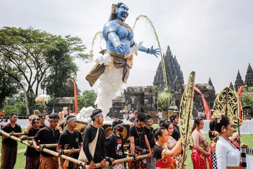 Umat Hindu Semarang Laksanakan Ibadah Tawur Kesanga Menyambut Hari Raya Nyepi Tahun Baru Saka 1947